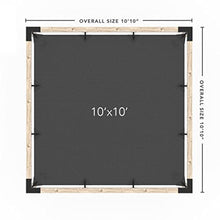 TOJAGRID Pergola Kit with Shade SAIL for 4x4 Wood Posts (10x10) Black
