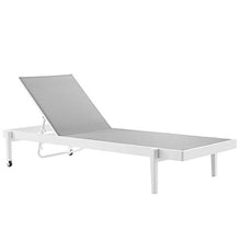 Modway Charleston Set Four Chaise Lounge Chairs White Gray