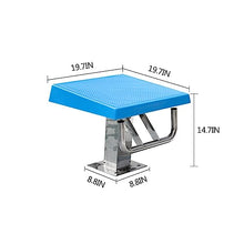 BABYCE Pool Diving Platform, 304 Stainless Steel Diving Board with Anti-Slip Countertop, Heavy Duty Jump Stand Pool Diving Board for Private Swimming Pools