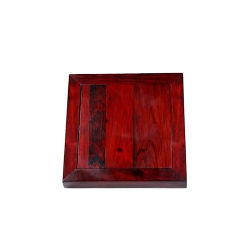 QUANGJN Pcs Plants Saucers Solid Wood Base Vase Flower Pot Fish Tank Teapot Ornaments Square Bracket Plant Pot Saucers,B