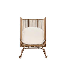 Christopher Knight Home Armont Outdoor Rocking Chair Set of 2, High Back PE Rattan Wicker Rocker with Metal Frame, Rocking Chair with Cushion, Rocker with Ergonomic Design for Patio or Lounge, Brown