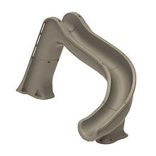 Global Pool Products Inground Swimming Pool Water Slide Deck Mounted Right Curve Turn Sand