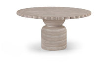 Meridian Furniture 77032Travertine-DT60 Petalia Collection Art Deco Indoor/Outdoor Concrete Dining Table with Travertine Finish, Water-Transfer Finish, 60" W x 60" D x 30" H, Travertine