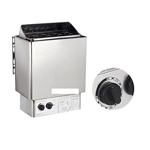 ROROLL Sauna Steam Generator, SCA Stainless Steel Sauna Heater Electric Sauna Stove with Internal Controller 3KW/4.5KW/6KW/8KW/9KW Household Commercial Sauna Room Equipment for Home Spa Sauna(3KW)