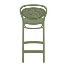 Home Square Indoor Outdoor Counter Stool in Olive Green - Set of 2