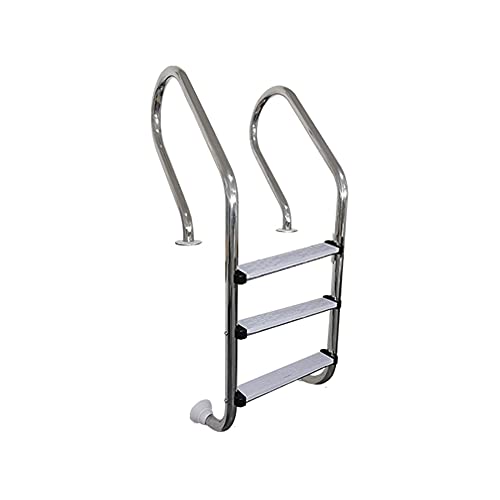 Swimming Pool handrail Ladder, Stainless Steel Non-Slip Safety Three-Level Ladder Pedal, Indoor and Outdoor Large Private Swimming Pool Safe Launching Support Frame