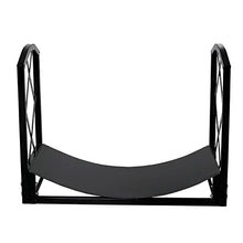 DOIBG Firewood Rack, Log Store Firewood Rack Indoor Wrought Iron Log Storage Rack Bracket Rust Free Wood Rack for Firewood Fireplace Tools