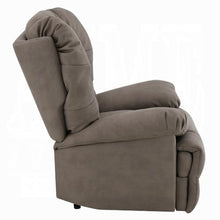 Lima Oversized Power Motion Recliner, Plush Tufted Dark Gray Faux Leather