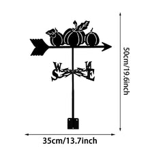 Metal Weathervane with Pumpkin Ornament Garden Weather Vane Wind Direction Indicators Garden Yard Roof Mount Corrosion Resistant and Durable (Style 5) (Style 1)