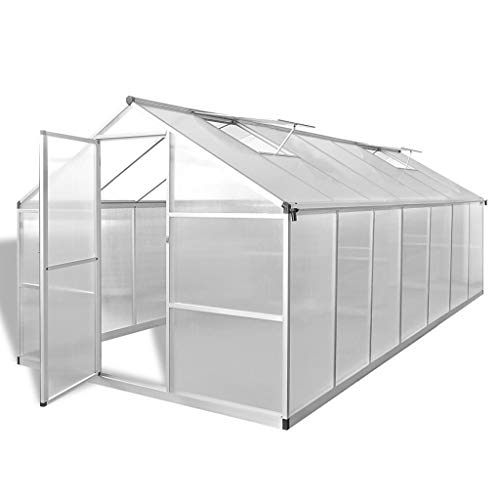 KNORRS Premium Quality Aluminum Greenhouse - Durable and Efficient Structure for Optimal Plant Growth and Protection (Color : Transparent, Size : 165.7" x 98.4" x 76.8" (L x W x H))