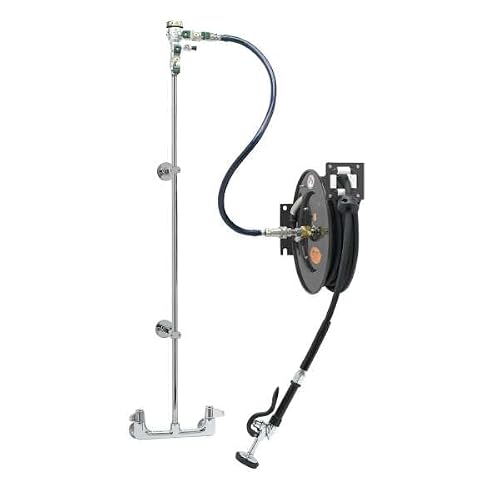 quiper Wall Mount Hose Reel System with Traditional Curve Spout