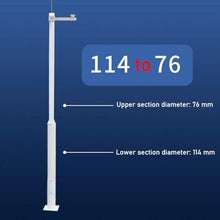 Onwowsun Outdoor Surveillance Camera Pole Detachable with Waterproof Box, Street Light Pole Accessory for Backyard Porch Patio Walkway(with B Bracket,3.5m/11.5ft)