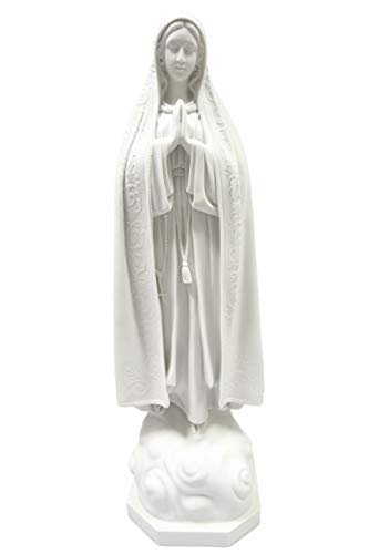 Vittoria Collection 32" Our Lady of Fatima Pilgrim Virgin Mary Mother Statue Sculpture Indoor Outdoor Garden Made in Italy