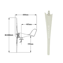 FEICHANGHAO 4000W Vertical Wind Turbine Generator,12V 24V 48V Wind Power Generator with MPPT Controller for Home Or Camping(White),48v