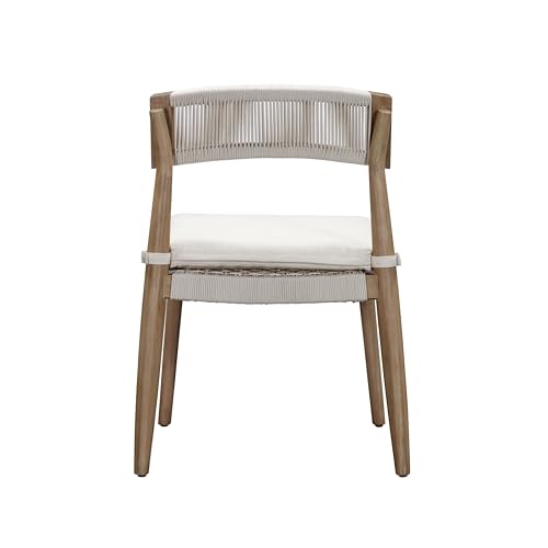 Tov Furniture Gata Cream Outdoor Dining Chair Set of 2 Cream