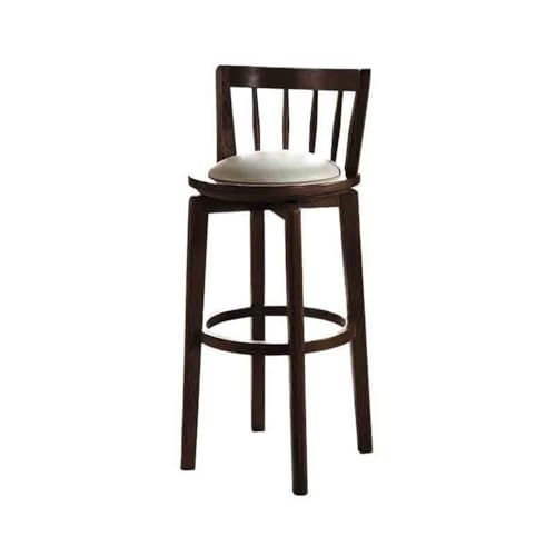 YXIANG56Q Bar Stools Modern Household Bar Stool Bar Chair Scandinavian Light Luxury Solid Wood High Chair Swivel Bar Stools High Stools Bar Chairs(Brown)