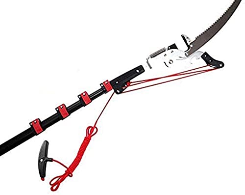 Telescopic Pole Saw Extendable Telescopic Landscaping Pole Saw With 30cm Saw Blade For Pruning And Trimming Branches And Leaves 27ft/7.2m