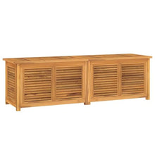 UUGRANDTO Garden Storage Box Warm Teak Solid Teak Wood Outdoor Furniture Storage Boxes