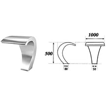 Swimming Pool Fountain Spouts, Stainless Steel Spa Swimming Pool Spray Fountain Waterfall