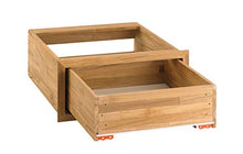 Pacific Teak Shaker 18-Inch Teak Wood Single Access Drawer - UD1-18S
