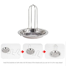 NRFJFOP Portable Barbecue Grilling Baking Cooking Pans Non-Stick Chicken Roaster Rack with Bowl BBQ Accessories Tools