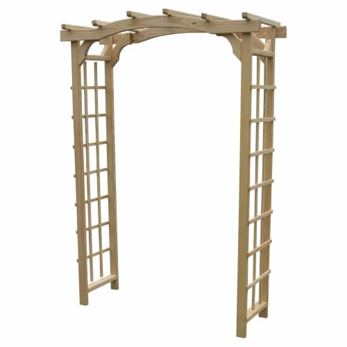 Keystone Amish Co. Newport Pressure Treated Pine Arbor, 4-Foot, Unfinished