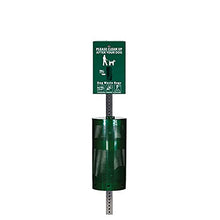 ZERO WASTE USA - Low Profile Dog Waste Station - (Gloss Green)