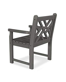 Chippendale Garden Arm Chair (Slate Grey)