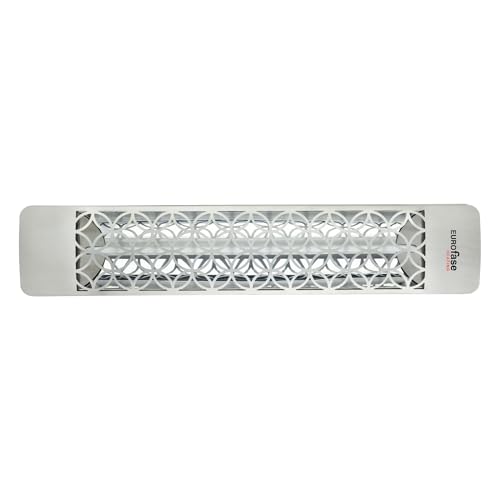 Eurofase EF15120S2 1500W 120V Electric Patio Heater, Stainless Steel