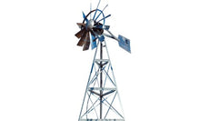 Outdoor Water Solutions 12-Feet Galvanized 3-Legged Aeration System Windmill Silver Galvanized