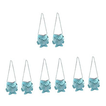 8 pcs Planter Fish Decoration Container Flowerpot Metal Creative Iron Shaped Flower Holder Pendant Wall Suspension Decor Arrangement Basket Art Hanging Wall-Mounted Rack (As Shownx4pcs 18X7CMx4pcs)