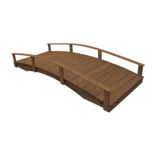 Keystone Amish Co. Cedar Japanese Garden Bridge, 4' x 8', Mushroom Stain