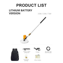 iumLeap Photovoltaic Panel Cleaning Tool, Solar Panel Cleaning Rotating Brush,Electric Water Fed Brush, for Exterior Walls, Windows Glass(Lithiumbattery-5.5m)