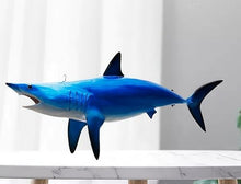 FENGSHUI-CAISHEN 70" Colorful Blue Shark Replica Wall Decor