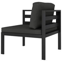 MNCVXAXG 6 Piece Patio Lounge Set with Cushions Aluminum Anthracite