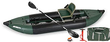 Sea Eagle 350FX Inflatable Explorer 1 Person Fishing Kayak Green
