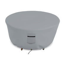 Covers & all Outdoor Round Fire Pit Cover, Heavy Duty 18 Oz Waterproof UV & Weather Resistant for Patio Lawn Garden Backyard Outside, Air Vents & Drawstrings (80"Diameter x 24"H, Grey)