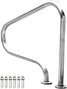 Pool Handrail Handle Grab Rails Swimming Swimming Pool Handrails, 31.5"x31.5"Stainless Steel Pool Stair Rail for Inground Swimming Pool, Quick Mount