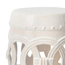 CETEOR Ceramic Garden Stool, Copper Money Stool, Ceramic Decorative Drum Stool, Shoe-Changing Stool, Outdoor Garden Decorative Stool, Used in Gardens, Terraces, Deck Backyards, Etc.