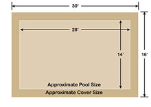 14' x 28' Rectangle Loop-Loc II Tan Super Dense Mesh In-Ground Pool Safety Cover