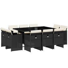 AMBERARD Patio Dining Set Set of 10 Black Furniture Set