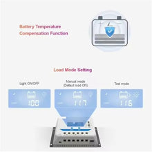 Solar Controller, 10A 20A 30A 45A 60A PWM Solar Charge Controller Smart Energy System Regulator LCD 12/24/36/48V Max PV 96V(VS6048AU)