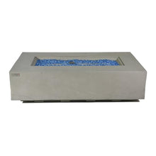 Meteora Concrete Fire Pit 55.9" x 31.9" Outdoor Patio Firepit Includes Fire Glass Modern Fire Pits & Outdoor Fireplaces for Garden, Deck, Indoor & Outdoor Heating