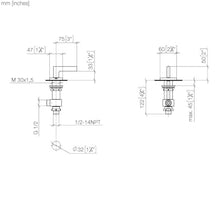 ADA Deck valve, counter-clockwise closing