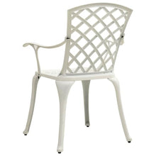 NLQMSU 5 Piece Cast Aluminum Bistro Set White