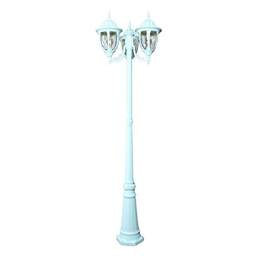 Acclaim 5069TW Suffolk Collection 3-Light Surface Mount Post Outdoor Fixture, Textured White