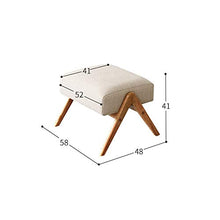 IIPOSAQQ Single Rocking Chair Smooth Rocking Motion Solid Wood Handrail Single Furniture Lounge Chair with Footrest Suitable for Terrace Living Room