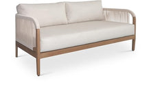 Meridian Furniture Maui Collection Modern Outdoor Patio Loveseat Cream