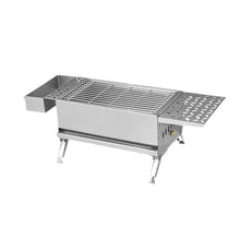 Portable Charcoal Grill, Stainless Steel Mini Foldaway Charcoal Grill for Travel, Camping, Garden Backyard, Tailgating, Backyard Barbecue, Picnics