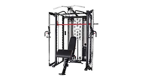Inspire Fitness SCS Smith System Fully Loaded with Bench and Attachments - Functional Trainer Home Gym - Inspire SCS System (With Bench)